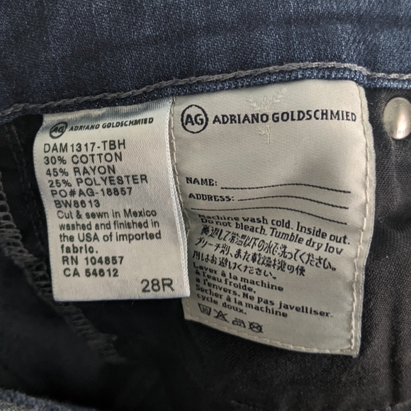 AG The Ballad Slim Boot Cut Dark Wash Jeans - Picture 7 of 7